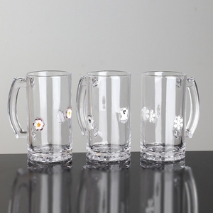 Pichet en <span class=keywords><strong>verre</strong></span> d'art soufflé à la main créatif pichet conception personnalisée ananas décalcomanie <span class=keywords><strong>verre</strong></span> bière tasse - Product Image 5