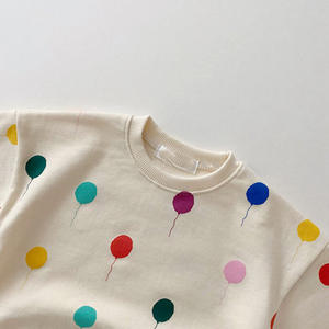 Ensembles de vêtements pour bébés nouveau-nés automne/hiver, 2 pièces, pull à pois pour filles, ensemble de vêtements pour enfants, décontracté, vente en gros 203 - Product Image 2