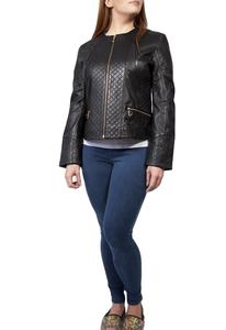 Chaqueta de cuero contemporánea para mujer, ropa de invierno para exteriores, abrigo de moda de estilo único, recién llegados, superventas, cremallera para mujer - Product Image 3