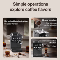 Machine à café commerciale automatique intégrant un moulin intégré et des composants en acier inoxydable pour une durabilité accrue