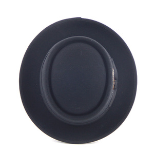Qianlihua − chapeau en laine pour femmes, doublure <span class=keywords><strong>de</strong></span> <span class=keywords><strong>plume</strong></span>, personnalisé, accessoire <span class=keywords><strong>de</strong></span> cochon noir, style Fedora, vente en gros - Product Image 4