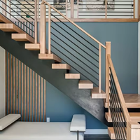 Escalier droit moderne de qualité supérieure pour villas de luxe, vente en gros directe usine