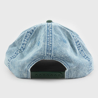 Casquette de baseball personnalisée avec logo brodé, style Dad Hat, bicolore bleu denim, non structurée, 5 panneaux, vente en gros, directement de l'usine, OEM
