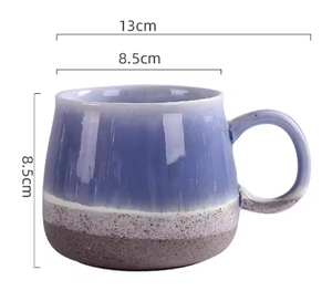 Nueva Taza de Cerámica Retro con Esmalte Nórdico, 500 ml, Gran Capacidad, Buena Calidad, Estilo Nórdico Europeo con Combinación de Colores, Regalos Empresariales - Product Image 5