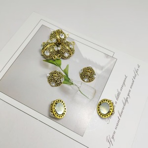 Cierre magnético esférico con incrustaciones de diamantes de aleación galvanizada para la fabricación de pulseras, accesorios de joyería DIY - Product Image 2