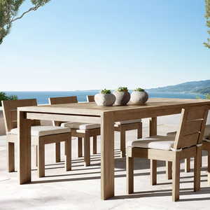 <span class=keywords><strong>Mesas</strong></span> <span class=keywords><strong>y</strong></span> <span class=keywords><strong>sillas</strong></span> <span class=keywords><strong>de</strong></span> madera maciza para exteriores Patio Villa Ocio <span class=keywords><strong>Terraza</strong></span> Hotel Impermeable <span class=keywords><strong>y</strong></span> protector solar Muebles <span class=keywords><strong>de</strong></span> mesa <span class=keywords><strong>de</strong></span> comedor <span class=keywords><strong>de</strong></span> teca - Product Image 3