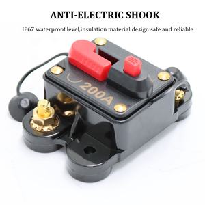 Bloc de fusibles en ligne pour autoradio 12V-24V CC, protection contre les surcharges du moteur, <span class=keywords><strong>12</strong></span> <span class=keywords><strong>volts</strong></span> pour voiture, SUV, marine, <span class=keywords><strong>disjoncteur</strong></span> avec réinitialisation manuelle - Product Image 6