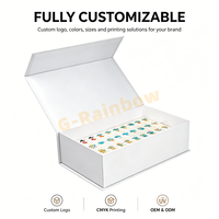 Boîte cadeau personnalisée pour tuiles de mahjong, boîte de rangement rigide en papier avec logo de marque, fermeture magnétique, impression personnalisée