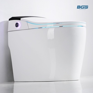 Inodoro inteligente Casas cortas Marca de agua Lujo Moderno en tanque sin tanque Tanque blanco y negro Incluido Inodoro inteligente de gama alta - Product Image 6