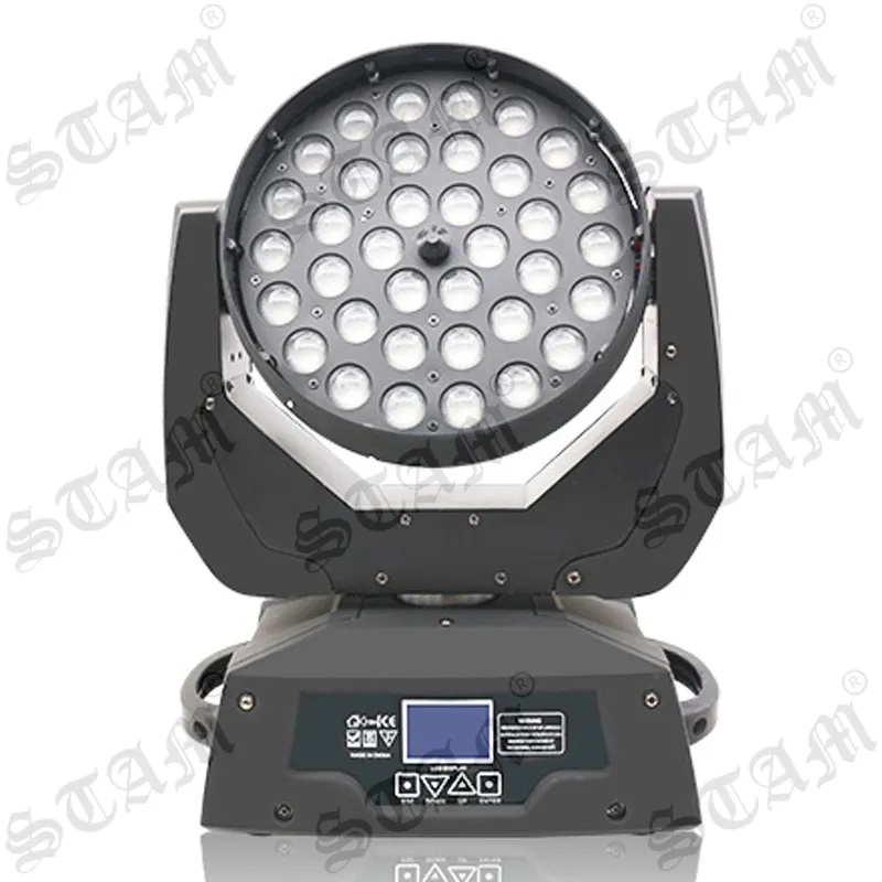 36x10w led hareketli kafa ışık rgbw zoom yıkama 4in1 led hareketli kafa zoom 36x10watt rgbw led hareketli kafa