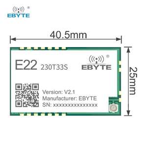 โมดูลรับส่งสัญญาณไร้สาย LoRa กำลังสูง Ebyte ODM E22-230T33S SX1262 230MHz พร้อมพอร์ตอนุกรมแบบไร้สาย TTL UART - Product Image 3