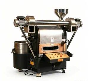 เครื่องคั่วกาแฟไฟฟ้าเชิงพาณิชย์สแตนเลส พร้อมเครื่องแยกกากกาแฟแบบหิน ควบคุมด้วยระบบดิจิตอล ใช้ได้ทั้งแก๊สและไฟฟ้า ความจุ 600 กรัมต่อครั้ง - Product Image 3