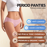 Culottes de Règles en Coton Bio Protection Intégrale Flux Abondant Lavables Durables Anti-Fuites pour Femmes (Vente en Gros)
