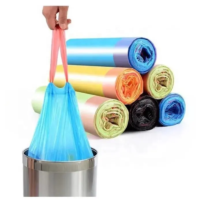 New product customized factory produced cleaning kitchen trash bags thicker disposable toilet drawstring garbage bags from China