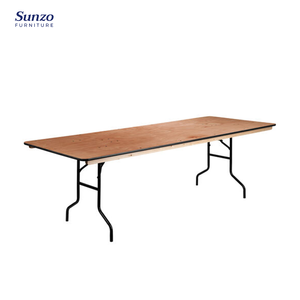 Table rectangulaire pliante de mariage en gros pour banquet et repas rectangulaire - Product Image 3