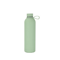 Botol air termos Stainless Steel, botol air termos Stainless Steel olahraga 750ml, botol termos terisolasi dinding ganda, cat karet lembut