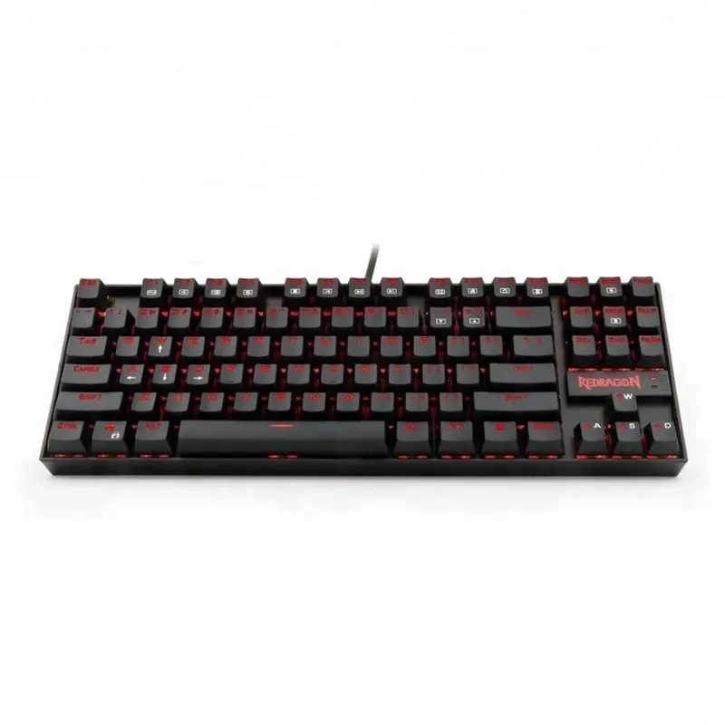 Redragon K552 Monochrome backlight Mechanical keyboard 87 key Spill proof design Gaming Keyboard