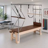 Table de Pilates Cadillac Trapeze professionnelle en bois d'érable avec système Full Tower pour studios de yoga et centres de fitness