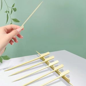 Brochetas de Bambú Naturales de Color Natural, Económicas y Desechables para Barbacoa - Product Image 3