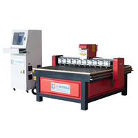 Machine de découpe CNC automatique pour miroirs en verre de petite taille avec table flottante et têtes multiples