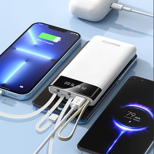 Mojorwy 10 Wát ngân hàng điện với LED ánh sáng có thể tháo rời một đến ba Cáp dữ liệu ẩn được xây dựng trong cáp ngay lập tức chuyển đổi thành một chủ - Product Image 6