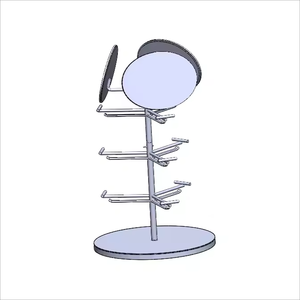 Support de présentation de lunettes de soleil rotatif à 360 degrés en métal sur mesure pour comptoir, avec clip rabattable pour <span class=keywords><strong>magasin</strong></span> de lunettes - Product Image 1