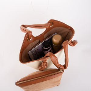 Lady Fashion PU <b>Handbags</b> Simple <b>Large</b> Capacity Tote Retro Can Be Customized for <b>Women</b> 2024 - Product Image 6