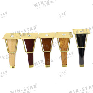 Winstar Pieds de canapé modernes chromés métallisés plaqués or Pieds de <span class=keywords><strong>table</strong></span> dorés pour le salon, la chambre à coucher et le bureau Meubles de maison - Product Image 4