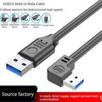 Câble USB 3.0 A Mâle-Mâle en Gros, 5 Gbit/s SuperSpeed, Tressé pour Boîtier de Disque Dur Externe et Refroidisseur d'Ordinateur Portable