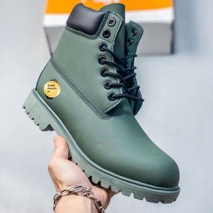Stivali Classici da Escursionismo per Uomo e <span class=keywords><strong>Donna</strong></span>, Colore Giallo, Impermeabili, Scarpe di Alta Qualità, Stivali da Neve di Lusso in Pelle Timbs - Product Image 4