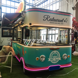 Street Fast Food Custom Ice Cream <b>Vending</b> Truck Trailer with Fiberglass Rust Resistant for Snack Food <b>Chips</b> - Product Image 3