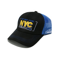 Gorra duradera de malla de poliéster transpirable europea y americana con bordado para parejas, parasol para montar al aire libre, conductor de camión