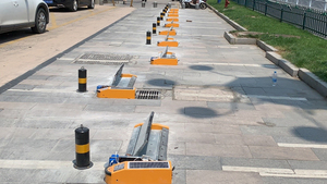 Solución de estacionamiento en carretera: Barrera de estacionamiento de acero con bloqueo inalámbrico RS485, altura de elevación de 220 mm y tiempo de elevación de 8 segundos - Product Image 5