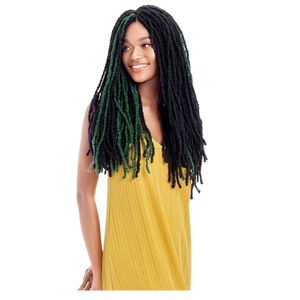 Élégant vente chaude 45 pouces Alita tresse crépus Marley synthétique Crochet Ombre tresse pré Boho <span class=keywords><strong>Passion</strong></span> bouclés torsion cheveux - Product Image 3