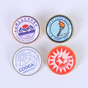 Metal Badges Custom Wholesale 30mm Cheap Metal Round Blank Pin Badge