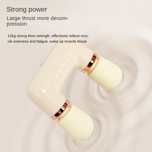 Cross Border Mini 5-<b>Head</b> Fascia Gun Portable Rechargeable Body Massage Muscle <b>Massager</b> with Brushless Motor for Ladies Home Use - Product Image 4