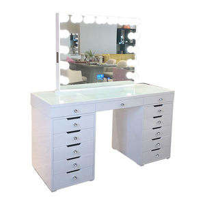 Bán buôn sang trọng hiện đại <span class=keywords><strong>Vanity</strong></span> Set Nữ phòng ngủ bàn trang điểm với gương phân đồ nội thất nhà để sử dụng chung - Product Image 5