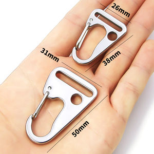 304/316 acier inoxydable pivotant mousqueton Clip pour porte-clés bagages sangle accessoires boucle sac à dos sac sac à dos crochets fronde - Product Image 1