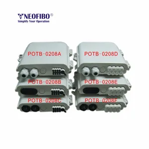 Neofibo POTB-0208B ftth boîte extérieure 8 ports boîte à bornes à fibre optique ftth 8 ports boîte à bornes à fibre optique
