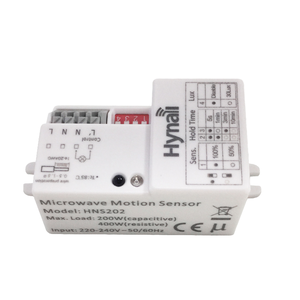 Hynall Hns202 On/Off Lux Chức Năng 220V Được Xây Dựng Trong Điện Dung Kích Hoạt 5.8Ghz Vi Sóng <span class=keywords><strong>Radar</strong></span> Cảm Biến Chuyển Động - Product Image 1
