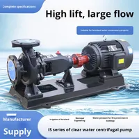 Pompa Sentrifugal Air Jernih IS Single Stage Single Suction High Lift Horizontal untuk Irigasi Pertanian Pompa Booster Aliran Besar