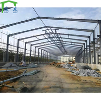 Structure de charpente en acier à poutre en H, entrepôt de poteau de conception fabriqué, grange, atelier industriel, treillis de toit, entrepôt de structure de hangar en acier