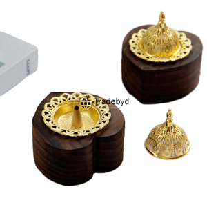 Tradebyd Premium Quemador de madera Bakhoor Difusor de incienso árabe hecho a mano para Ramadán y bodas - Product Image 1