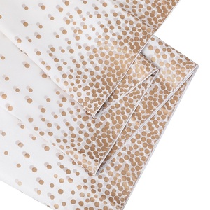 Nappe <span class=keywords><strong>de</strong></span> fête élégante à pois du fabricant, avec estampage doré, imperméable, anti-taches, <span class=keywords><strong>jetable</strong></span>, écologique, pour <span class=keywords><strong>table</strong></span> ronde - Product Image 1
