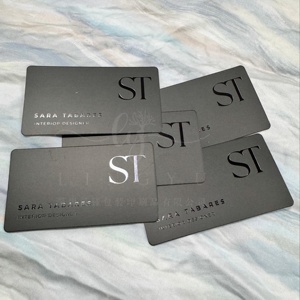 Cartes de visite personnalisées avec logo en feuille d'or noire, cartes de vœux et de remerciement, cartes de visite haut de gamme - Product Image 5