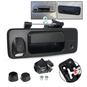 Manija de Puerta Trasera Negra con Orificio para Cámara para Toyota Tundra 2014-2019 y Toyota Tacoma 2016-2020, Repuesto de Manija de Puerta Trasera - Product Image 1