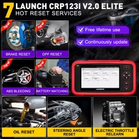 Escáner OBD2 LAUNCH CRP123I V2.0 Elite, Actualización Gratuita de por Vida hasta 2025, Herramienta de Diagnóstico para Motor, ABS y SRS