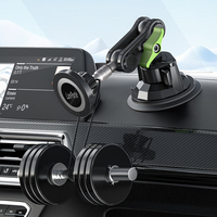 TikTok vente chaude Double rotule universelle voiture ventouse support de téléphone portable pince de téléphone magnétique usine directe