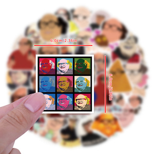 54 Uds dibujos animados divertidos <span class=keywords><strong>Danny</strong></span> Devito Graffiti DIY pegatinas decorativas taza guitarra portátil equipaje vinilo pegatinas impermeables - Product Image 3