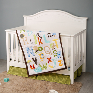 Bán Buôn Sinh Thái Thân Thiện Mềm Bé <span class=keywords><strong>Comforter</strong></span> 3D Động Vật In Ấn Được Trang Bị Giường Cũi Sheeet Bông Chăn Ném Bé Bộ Đồ Giường Đặt - Product Image 6